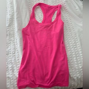 Lululemon Pink Racerback Tank Top